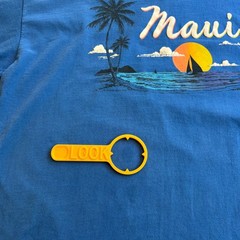 VTG Maui Single Stitch T-Shirt Men’s XL (Fits L) Blue Hawaii Sof Tee USA