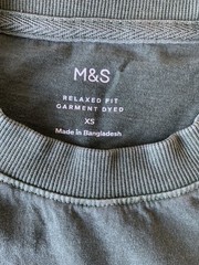 EX M*S Mens Green Short Sleeve Relaxed Fit Cotton Garment Dyed Top XS S L XL 2XL