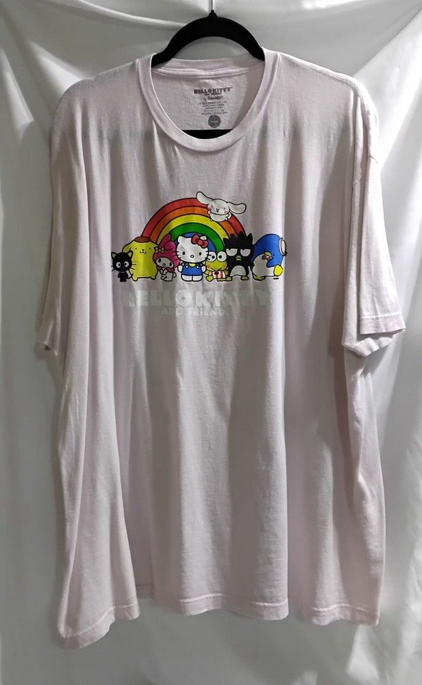 Bioworld Hello Kitty & Friends by Sanrio Pink TShirt Short Sleeve Adult 2XL