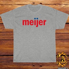 Meijer Groceries Logo Shirt Black/Sport Grey/White/Navy/Red T-Shirt S-5XL