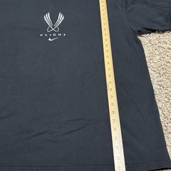 Vintage Y2K 80s 90s Made In USA Nike Flight Basketball Black T Shirt Mens XL