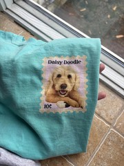 Custom Pet Portrait Stamp Comfort Tee Shirt Personalized Dog Cat Lover Gift