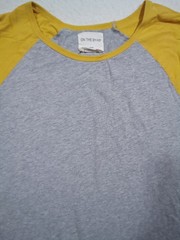 ON the Byas Longer Length 3/4 Sleeve Raglan Shirt Men’s Large Yellow