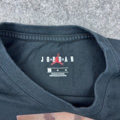 Jordan Shirt Men Large Black Santa Chimney Retro Air AJ1 Christmas Stockings Tee