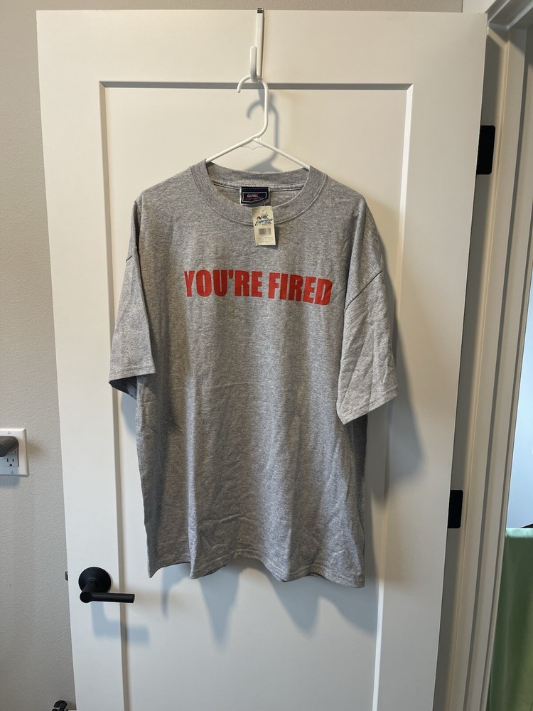 NEW Donald Trump The Apprentice You’re Fired Shirt – XL – NBC Store – 2004 – NWT