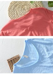 2026 New Mens T Shirt Pure Color V Collar Short Sleeved Tops Tees Men T-Shirt.