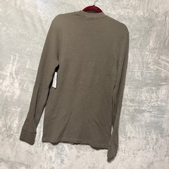 Cotton Citizen Waffle Knit Long Sleeve Mens Large Gray Thermal Shirt