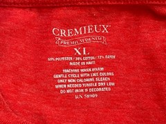 CREMIEUX Men’s Short Sleeve “GUITARS, BASS & MORE” Red T-Shirt XL