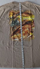 REEL LEGENDS Red Fish T-shirt Double-Sided Graphics L/S Men’s Size XL