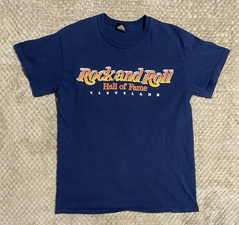 Rock and Roll Hall of Fame Cleveland Ohio Cotton Tshirt Size M Approximate