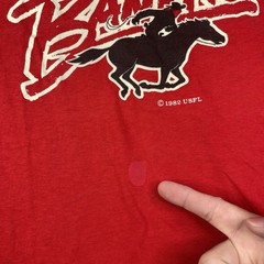 Vintage Tampa Bay Bandits Shirt Mens XL (L) USFL Football Defunct 80s Buccaneers