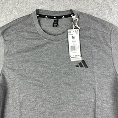 Adidas Shirt Mens M Charcoal Performance Tee Outdoor Active Sports S/S Crew NEW