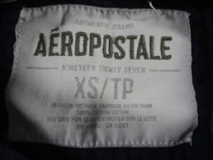 Aeropostale Shirt Mens XS Blue Aero NY 1987 Short Sleeve Graphic Tee Applique