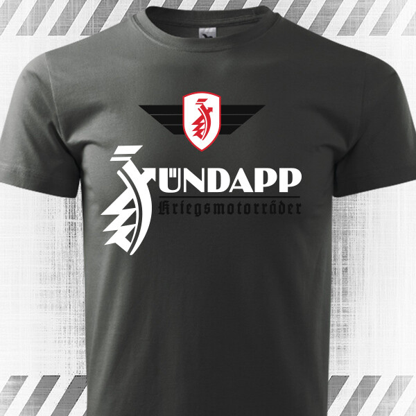 ZUNDAPP motorcycle T-Shirt WW2 motorcycle retro shirt 100% Cotton dark slate