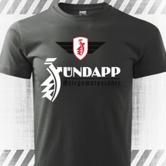 ZUNDAPP motorcycle T-Shirt WW2 motorcycle retro shirt 100% Cotton dark slate
