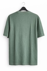 EX M*S Mens Green Short Sleeve Relaxed Fit Cotton Garment Dyed Top XS S L XL 2XL