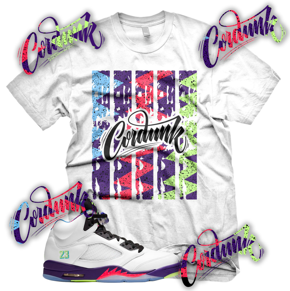 New White CORDUNK IIIII Sneaker T Shirt for J1 5 Alternate Bel Air V