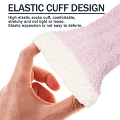 Fuzzy Winter Socks for Women – Fluffy Sleep Soft Cozy Adult Socks 6 Pairs Chr…