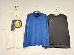 Lot of 6 Nike Under Armour Eddie Bauer Pacers Men’s Shirt Size XL Polo 1/4 Zip
