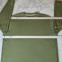 Left Coast Tee Men’s XXL Long Sleeve Pima Cotton Olive Green Luxury Basic Peru