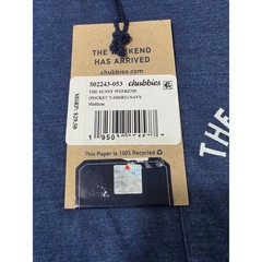 NWT Chubbies The Weekend has Arrived blue short sleeve pocket t-shirt – medium