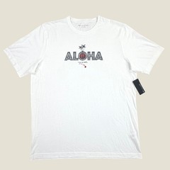NWT TravisMathew ALOHA Sandbar Hawaii Tee Shirt Men XXL White Pima Cotton 1MR611