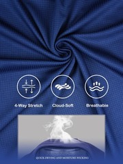 CuterzClub Mens Shirts Quick Dry Fit Tshirts Moisture Wicking Workout Gym 5 P…