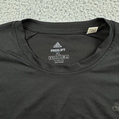 adidas T-Shirt Men’s XL Freelift Short Sleeve Logo Tee Crewneck Climalite Black