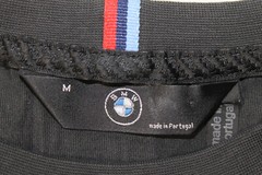 BMW Mens T-Shirt M – US S Black Logo Cotton Made in Portugal M Power
