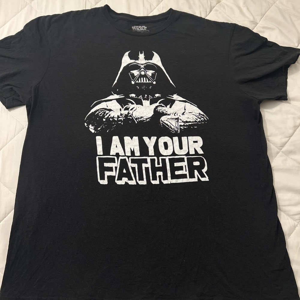 STAR WARS T Shirt Darth Vader Mask Adult XL Fifth Sun Luke I Am Your Father