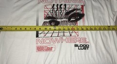 Nothing Nowhere T-shirt XXL White BG Bloodlust Bloodshed Eyes Black Red Graphic
