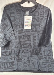 Hanes Beefy-T 125 Year Anniversary Ring Spun T-Shirt #5180 – Black – 2XL