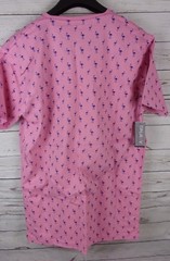 Galaxy Mens (Harvic) Pink/Blue XL Bird Logo Shirt 100% Cotton New