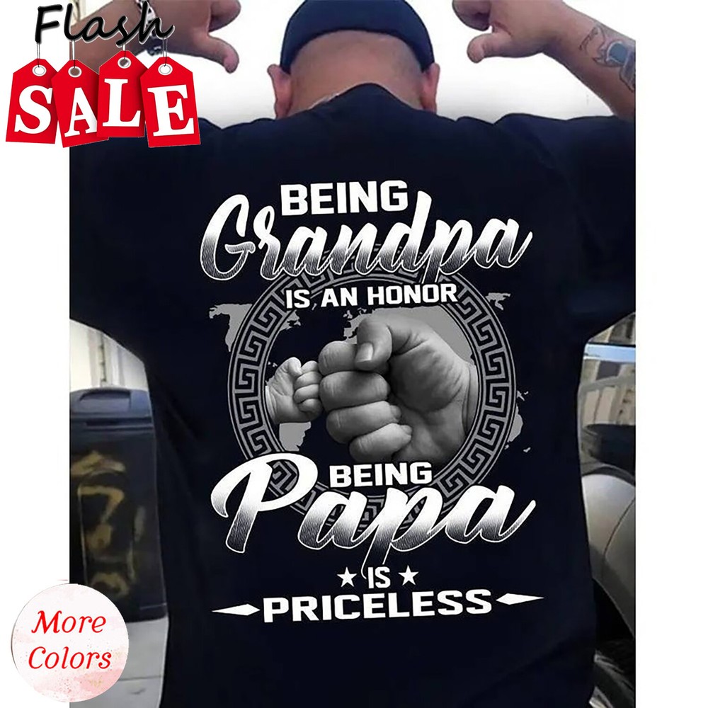 Being Papa Is Priceless Shirt Gift For Grandpa