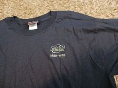 Vintage Seinfeld 1989-1998 NBC Experience Store T-Shirt Mens Size L Black 90s