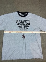 Vintage No Boundaries Gravity Happens Skateboarding T-Shirt Size Large Y2K