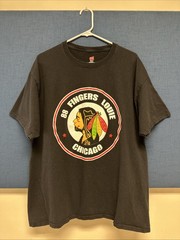 88 Fingers Louie Original Shirt Chicago Blackhawks Huge Logo Front And Back Rare
