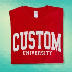 Custom University Font Shirt College Text Gift For favorite Varsity Brand Tee