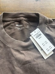 Hollister brown and light blue t shirt size medium bundle of 2