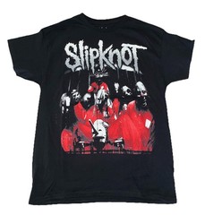 Slipknot T Shirt M Black Surfacing Cover Barcode Logo Double Sided NEW *hole