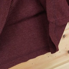GH Bass T Shirt Mens XXL Long Sleeve Thick Fabric Purple Solid Sleep Shirt