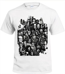 Halloween Horror Movies Men’s T-Shirt White or Black or Gray Small to 3X-Large