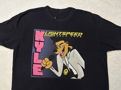 2000s Y2K 2018 Super Duper Kyle Hip Hop Pop Music Lightspeed Tour T-Shirt, L XL
