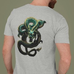 Green Dragon Unisex t-shirt – Japanese-inspired dragon – image on shirt back
