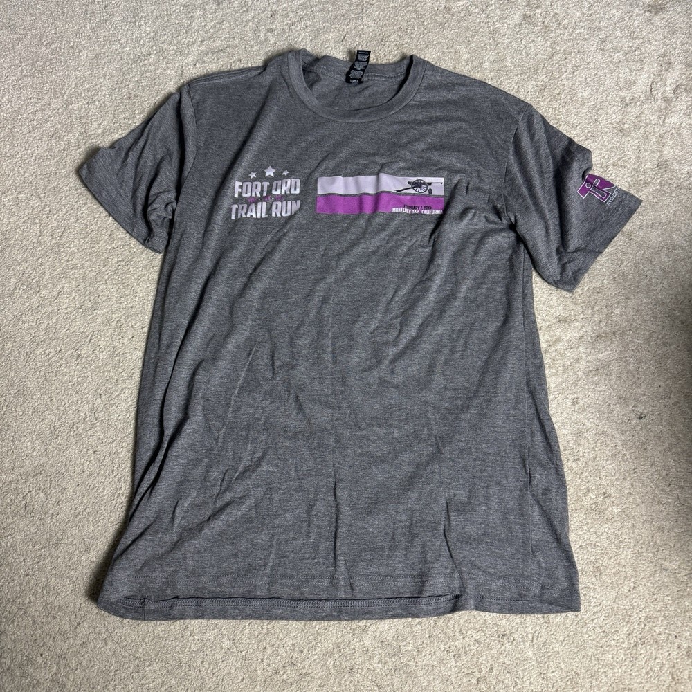 Fort Ord Trail Run Mens T Shirt District Perfect Tri Medium Gray