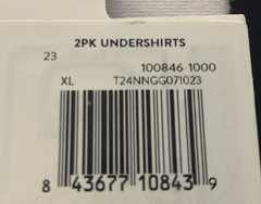 Men’s Pair of Thieves Fitted Tank Undershirt 2pk – White XL – Brand New