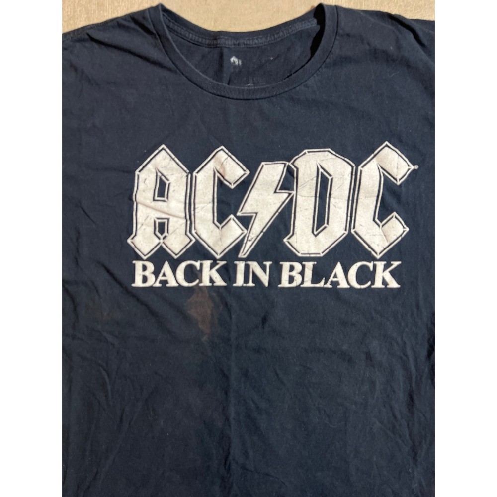 AC/DC Back in Black T-Shirt Medium Black