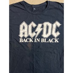 AC/DC Back in Black T-Shirt Medium Black