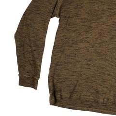 Rowm Shirt Mens XL Brown Long Sleeve Henley Thermal Pullover Casual Adult