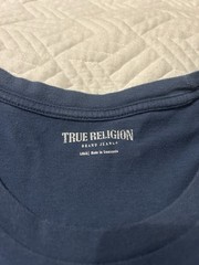 Men’s True Religion Black/Gold T-shirt Size Large See Pics